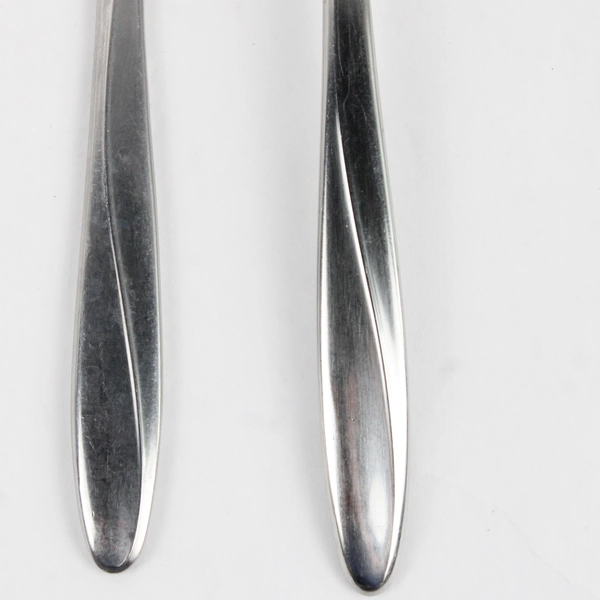 Lot Of 5 International Silver Christiania Pat SS 2 Salad Forks 3 Butter Knives