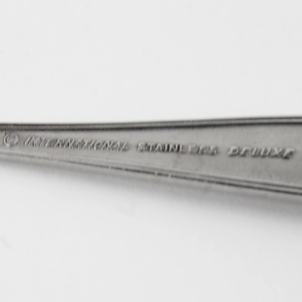 Lot of 2 International Silver Brocade Pattern Stainless Sugar Spoon Butter Knife