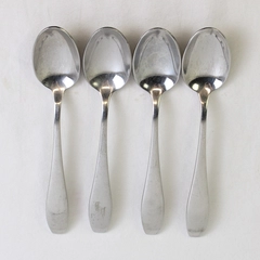 Lot of 4 Cambridge Silver CBS181 Pattern 18/10 SS Teaspoons 6.75" Rare HTF