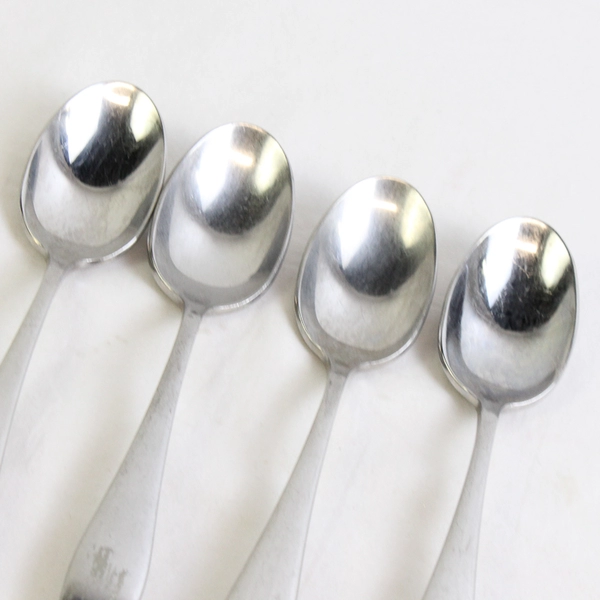 Lot of 4 Cambridge Silver CBS181 Pattern 18/10 SS Teaspoons 6.75" Rare HTF