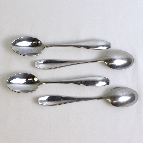 Lot of 4 Cambridge Silver CBS181 Pattern 18/10 SS Teaspoons 6.75" Rare HTF