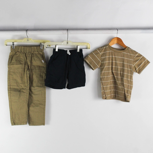 Lot of 3 Mixed Brands Little Boys 4 T-Shirt, Shorts, and Pants