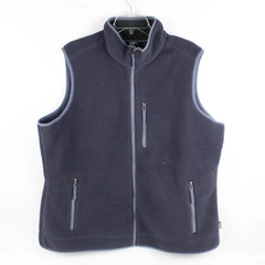 Eddie Bauer Women's 2XL Blue Full Zip Fleece Vest with Zipped Pockets