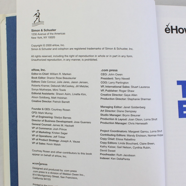 How To Do Just About Everything by Courtney Rosen eHow Book 2000 Hardcover