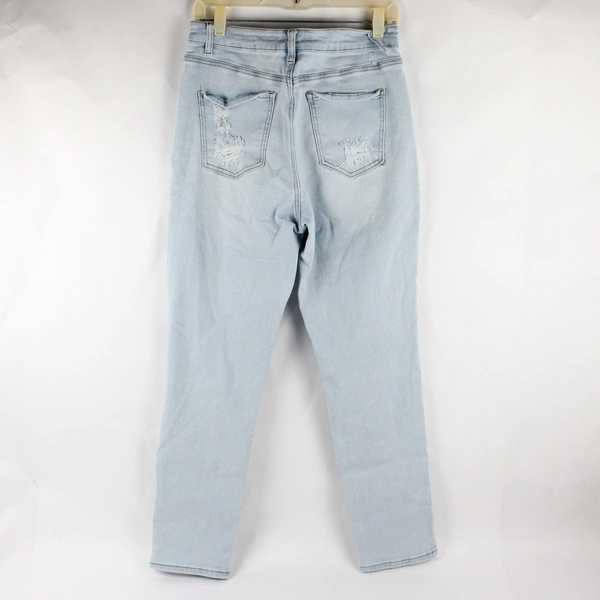 Wax Jeans Juniors/Women's 11/30 Light Wash Distressed Jeans