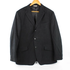 Banana Republic Men's 46R Black Striped Soft Cotton Suit Jacket