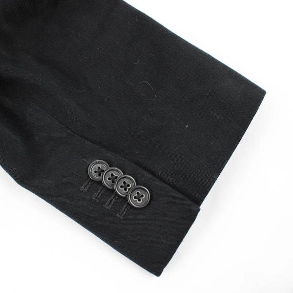 Banana Republic Men's 46R Black Striped Soft Cotton Suit Jacket