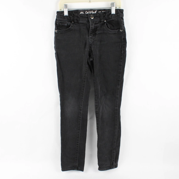 Cat & Jack Youth Girl's 10 Black Super Skinny Stretch Denim Jeans
