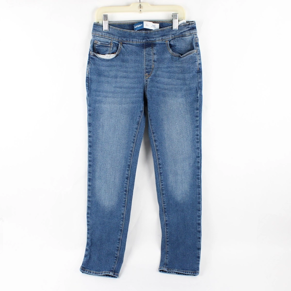 Old Navy Girls L (10/12) Medium Wash Skinny Pull-On Stretch Denim Jeans