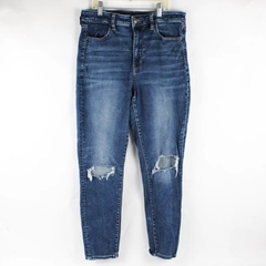 American Eagle Women's 12 Short Medium Wash Next Level Stretch Skinny Jeans