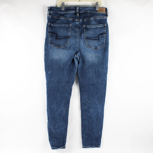 American Eagle Women's 12 Short Medium Wash Next Level Stretch Skinny Jeans