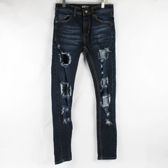 A2Z 4 Youth Girls 11-12 Dark Wash Ripped Distressed Skinny Denim Jeans