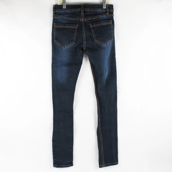 A2Z 4 Youth Girls 11-12 Dark Wash Ripped Distressed Skinny Denim Jeans