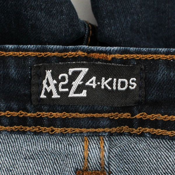 A2Z 4 Youth Girls 11-12 Dark Wash Ripped Distressed Skinny Denim Jeans