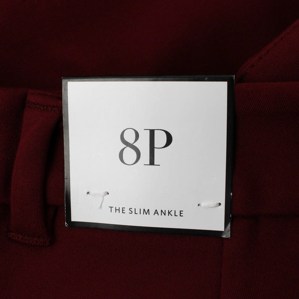 NWT White House Black Market Women's 8P Ponte Slim Ankle Red Dress Pants