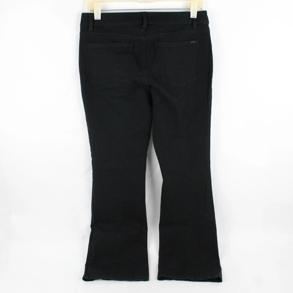 White House Black Market Women's 8P Black Skinny Flare Stretch Jeans