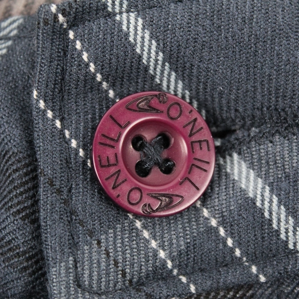 O'Neill Men's 38 Blue Plaid Hybrid Bermuda Shorts