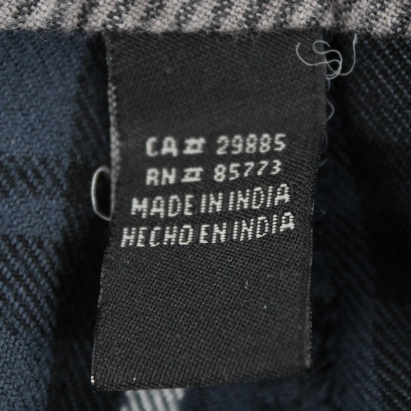 O'Neill Men's 38 Blue Plaid Hybrid Bermuda Shorts