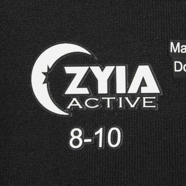 Zyia Active Women’s M (8-10) Solid Black Capri Style Athletic Leggings