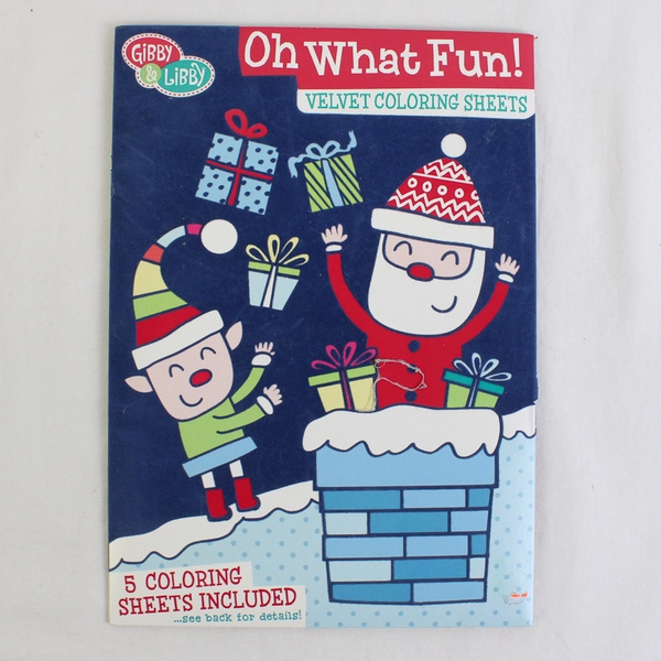 Oh What Fun: Velvet Coloring Sheets Gibby & Libby - New 