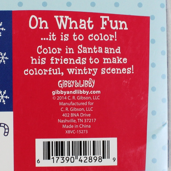 Oh What Fun: Velvet Coloring Sheets Gibby & Libby - New 