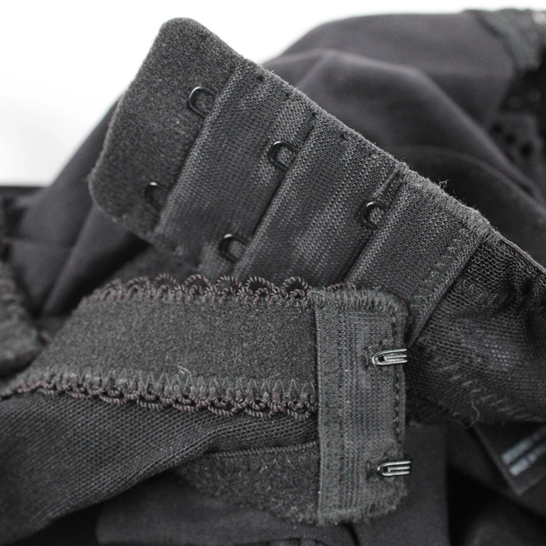 Le Mystere Women's 36E Black Lace Full Bra Camisole #3965