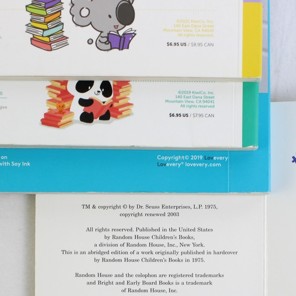 Lot of 4 Children's Board Books 2003 - 2021 Good Condition