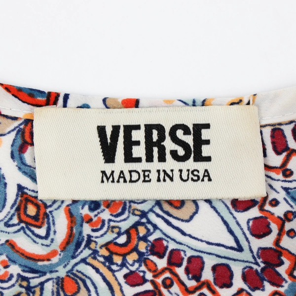 VERSE Women's L Multicolor Sleeveless Aztec Design Tunic Top Made in USA