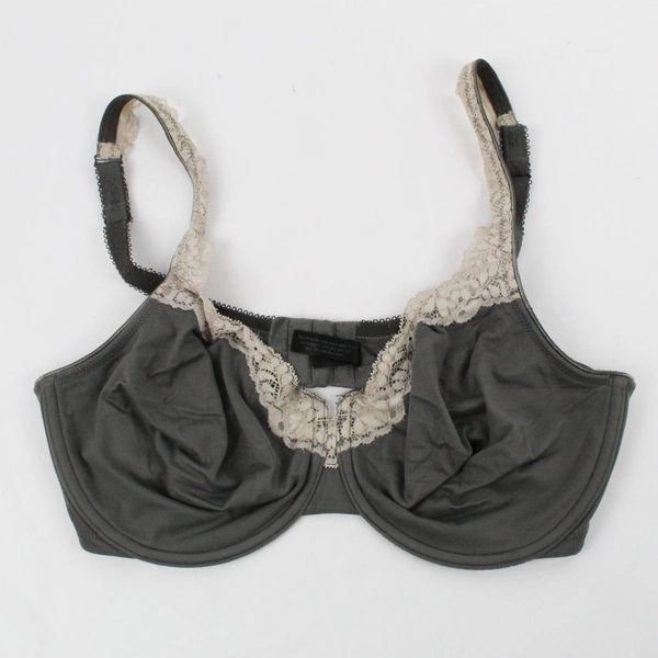 Soma Women's 36DD Gray with Cream Lace Unpadded Underwire Bra