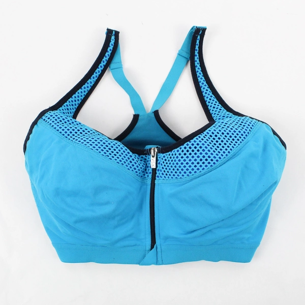 VS Sport Women's 34DD Blue Front-Close High Impact Sports Bra 