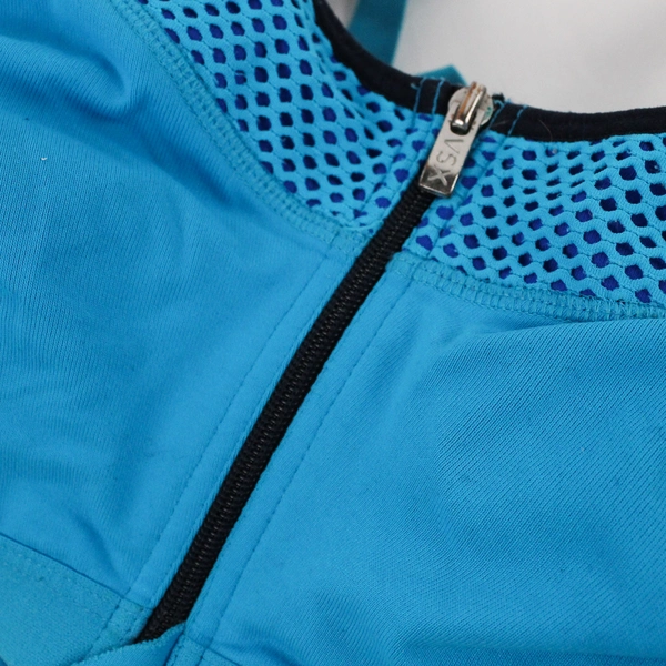 VS Sport Women's 34DD Blue Front-Close High Impact Sports Bra 