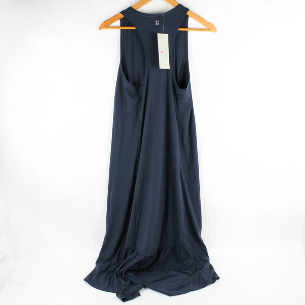 NWT Sweaty Betty Women's S Navy Blue Explorer Ace Midi Dress