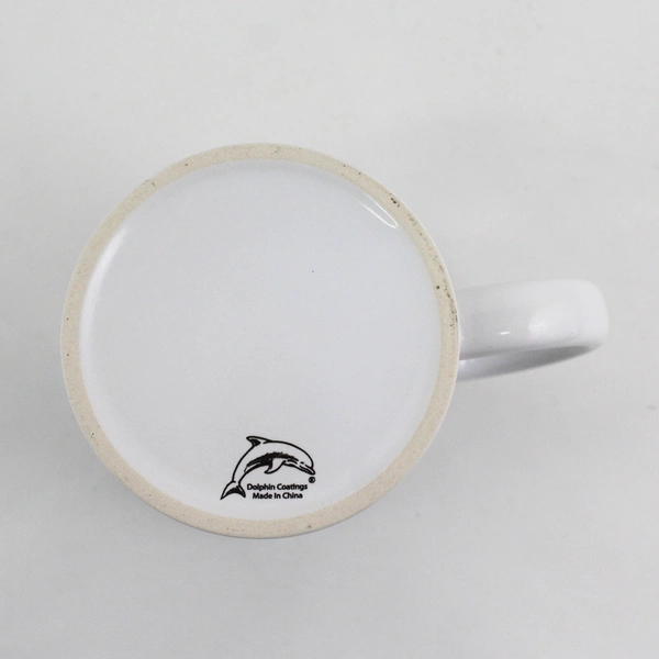 Dolphin Coatings White With Toucan Illustration Coffee Mug 4" Tall China Made