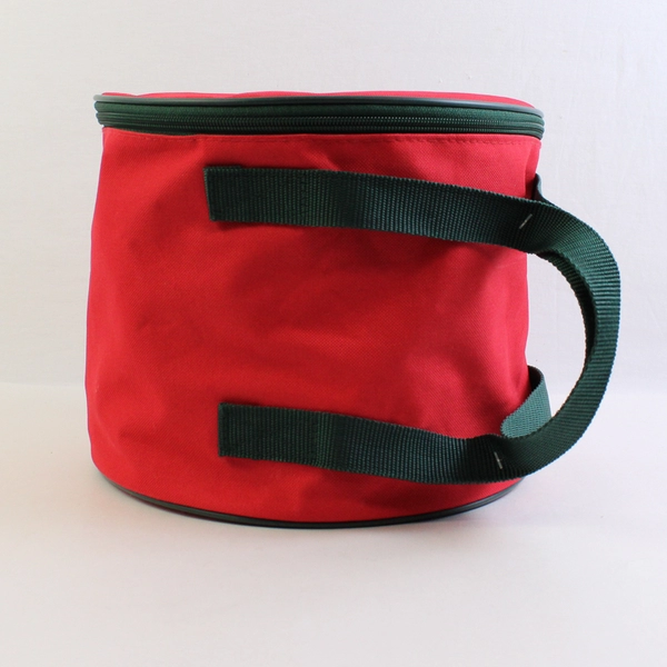 Set of 3 Christmas Light Storage Reels w/Carrying Bag, Red/Green