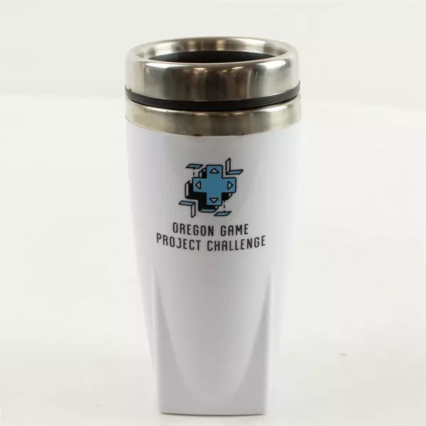 Oregon Game Project Challenge White Travel Mug Used Collectible