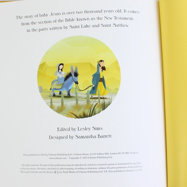 The Story of Baby Jesus Retold by Mary Kelly 2014 Padded Hardcover Good