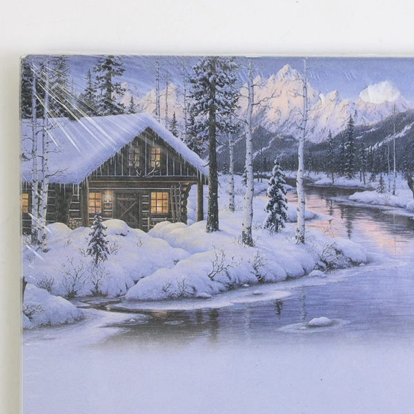 Leanin' Tree Winter Scene Stationery Set 18 Sheets/Envelopes New