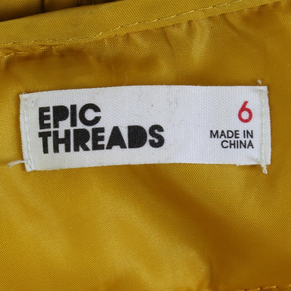 Epic Threads Color Block Puffer Jacket Boys' Size 6 FLAW