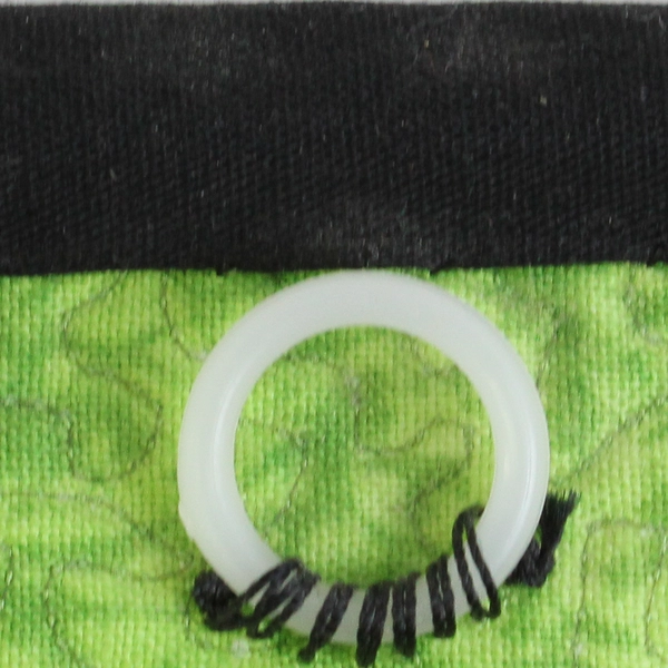 Handmade Embroidered Applique African Woman Wall Hanging 13" x 16"