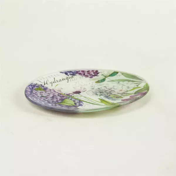 Michel Design Works Oval Hydrangea Plate Decorative 6.5x4.75 