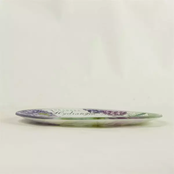 Michel Design Works Oval Hydrangea Plate Decorative 6.5x4.75 