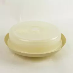 Nesting Microwave Plate Covers Stackable Plastic 10.5in x 4in 