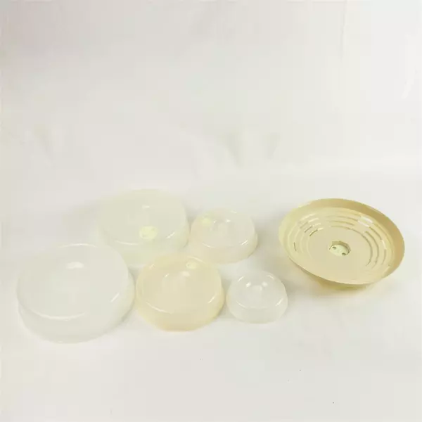 Nesting Microwave Plate Covers Stackable Plastic 10.5in x 4in 