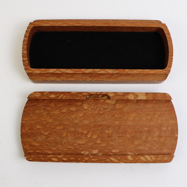 Vintage MCM Evergreen Fine Woodworking Handmade Slide Top Box