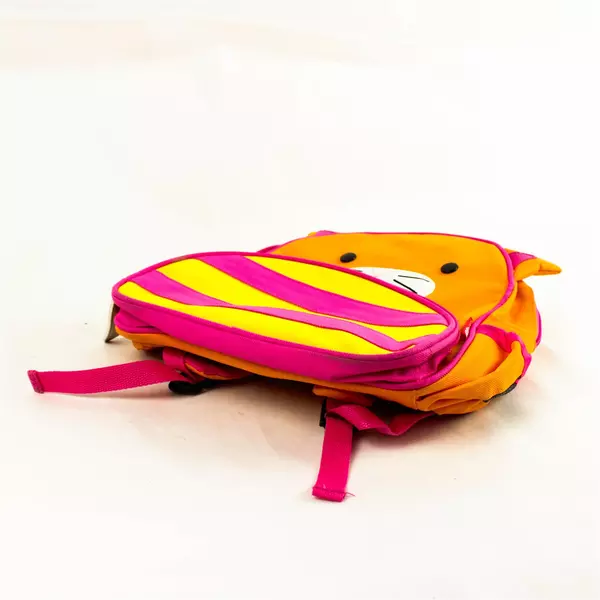 Skip & Hop Orange Kitty Kids Backpack 12.5x11x3