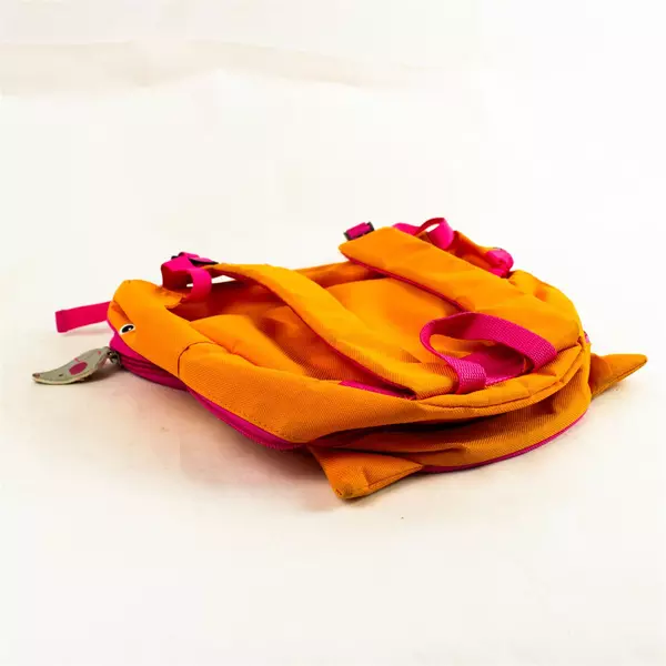 Skip & Hop Orange Kitty Kids Backpack 12.5x11x3