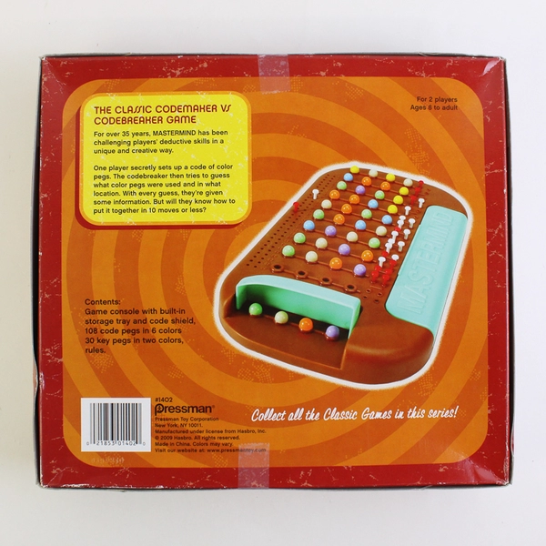 Pressman Toy Retro Mastermind Game Hasbro 2009 DR. Toy Best Classic
