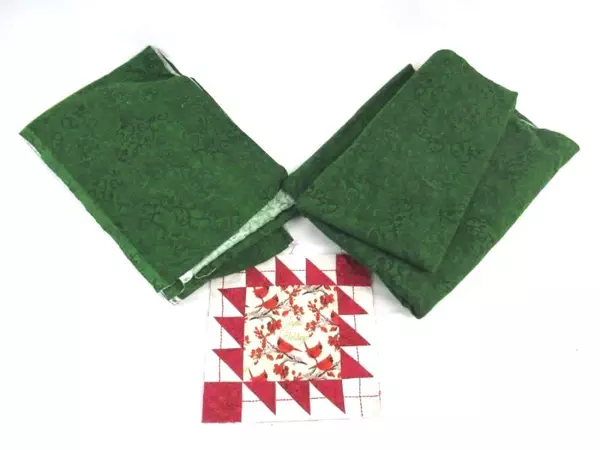 Wilmington Prints Flannel Fabric Remnants Lot Quilting Craft Green Red Patchwork