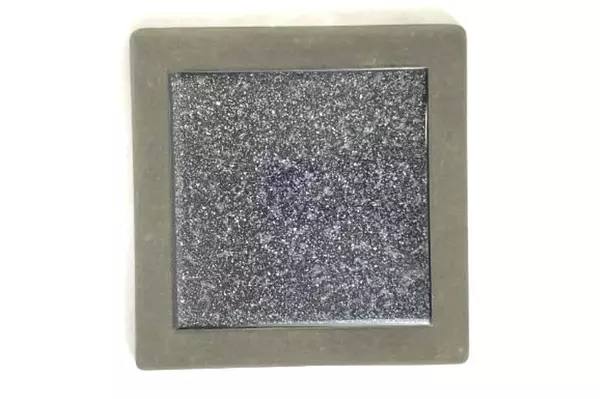 Black Ceramic Tile Trivet with Resin Frame 8.25" Square Kitchen Decor Pre-owned