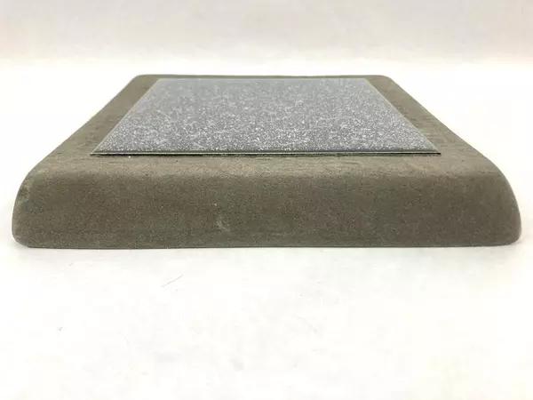 Black Ceramic Tile Trivet with Resin Frame 8.25" Square Kitchen Decor Pre-owned